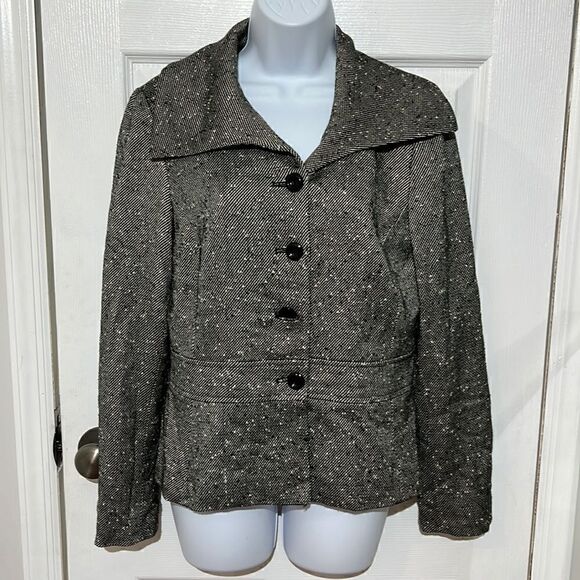 Sandro wool tweed blazer size M - Picture 1 of 7